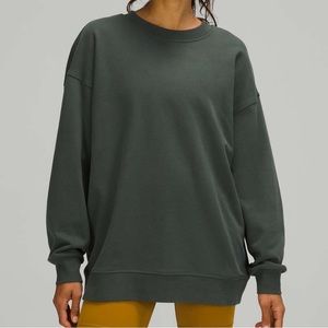 Lululemon Perfectly Overized Crew - Smoked Spruce - Size 6